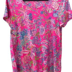 Lilly top Hot pink